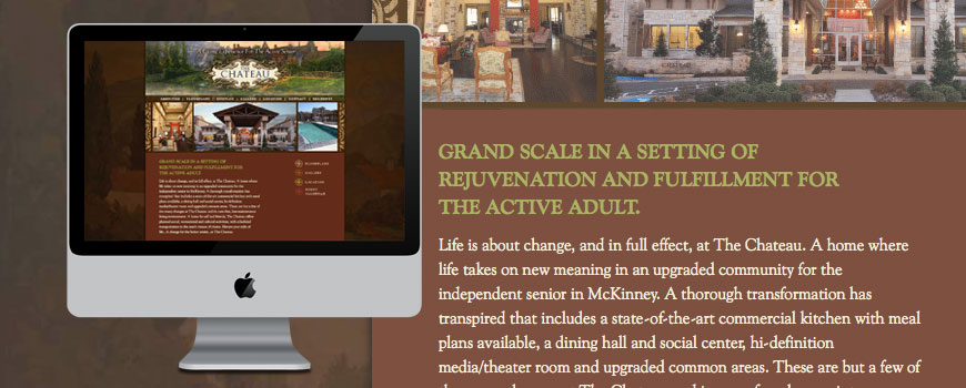 Chateau Senior Living — signage by Fource